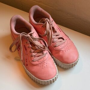 Puma girls Pink Sneakers